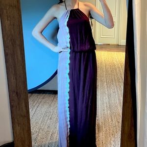 Two toned Purple Maxi dress